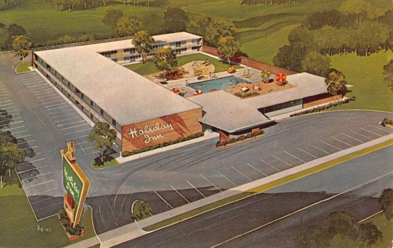 Hopkinsville Kentucky Holiday Inn Birdseye View Vintage Postcard K670828