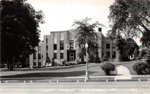 B57/ Waverly Iowa Ia Real Photo RPPC Postcard c1940s Court House Building