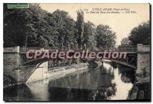 Postcard Old Ilse Adam Le Du Pont Du Moulin Arm