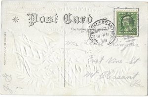 Souvenir of 4th of July Mailed 1909 Embossed