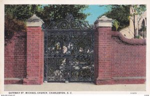 CHARLESTON, South Carolina, 1930-1940's; Gateway St. Michael Church