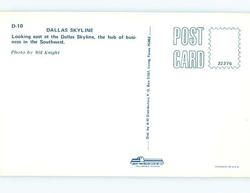 Unused Pre-1980 PANORAMIC VIEW Dallas Texas TX hp3631