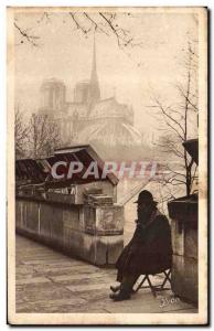 Paris Postcard Old L & # 39ancetre booksellers Notre Dame (profession)