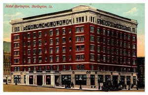 Postcard HOTEL SCENE Burlington Iowa IA AP6413