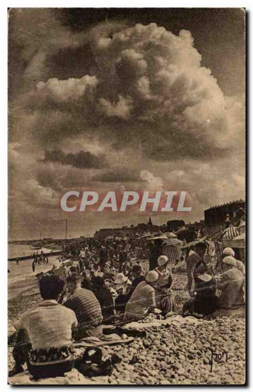 Old Postcard Dieppe Beach