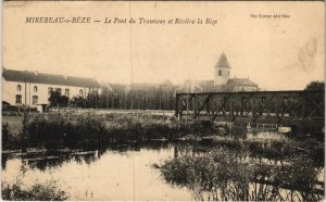 CPA MIREBEAU-sur-BEZE - Le Pont du Tramway et Rviere de la BEZE (115774)