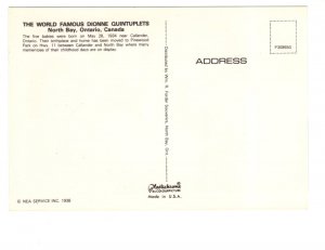 World Famous Dionne Quintuplets , Candles, Callander, Ontario Canada, Quints