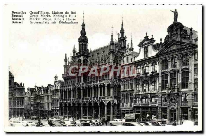 Old Postcard Brussels Grand Place Royal Household