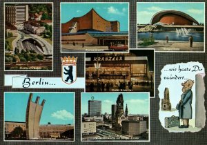 VINTAGE CONTINENTAL SIZE POSTCARD GROUP OF BERLIN GERMANY DOWNTOWN VIEWS