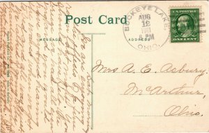 Postcard OH Buckeye Lake A Private Boat Landing Sailboats 1911 M49