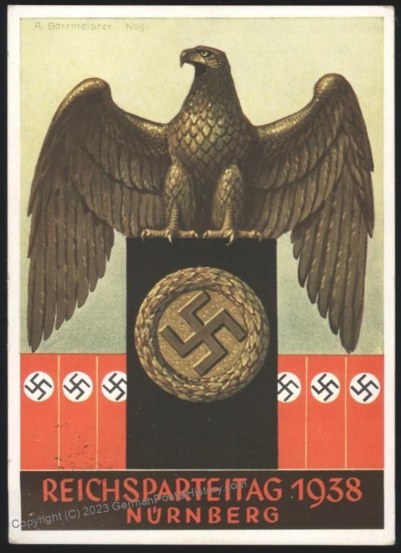 3rd Reich Germany NSDAP Reichsparteitag Hoffmann 38/15 Propaganda Card Pa 111157