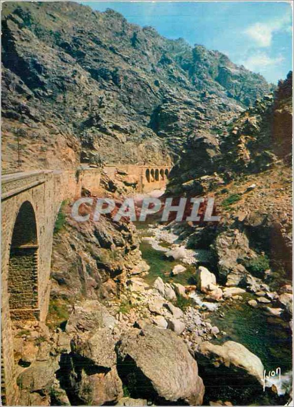 Modern Postcard Corsica oasis Beaute La Scala di Santa Regina