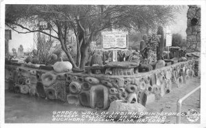 Postcard RPPC Arizona Mesa Garden Wall Indian Grindstones Frashers23-1746