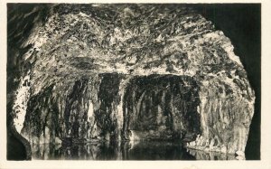 Speleology cave interior Feengrotten Saalfeld Thuringen Germany photo postcard