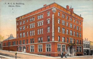 YMCA Building Akron Ohio 1911 postcard