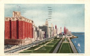 Vintage Postcard 1950 The Stevens World's Largest Hotel Chicago Illinois ILL