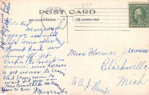 Edmore Michigan~Bridge over Water~Sending Chust A Card-Rite Letter Soon~1913