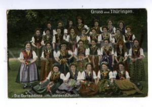 147516 GERMANY GRUSS aus THURINGEN Vintage postcard