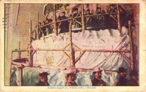 c.'11, White City Amusement Park, Scenic Railway, Msg, Chicago, IL  Old Postcard