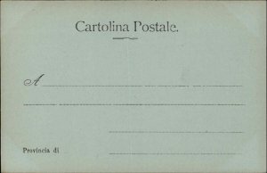 Livorno Italy Lighthouse Torre del Marzocco c1900 Postcard