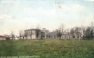 Vintage Postcard 1914 State Normal School Brockport New York NY T.H. Dobson Pub.