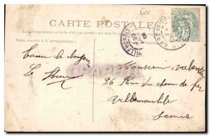 Postcard Pierrefonds Old Gate encente