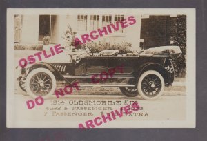 rppc 1914 ADVERTISING Advertisement OLDSMOBILE SIX Automobile CAR $2975 Nice!