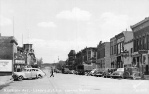 J83/ Leadville Colorado RPPC Postcard c1940s Harrison Street Stores 485