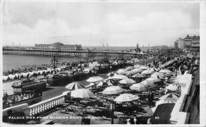 BR62886 palace pier from madeira drive brighton real photo    uk
