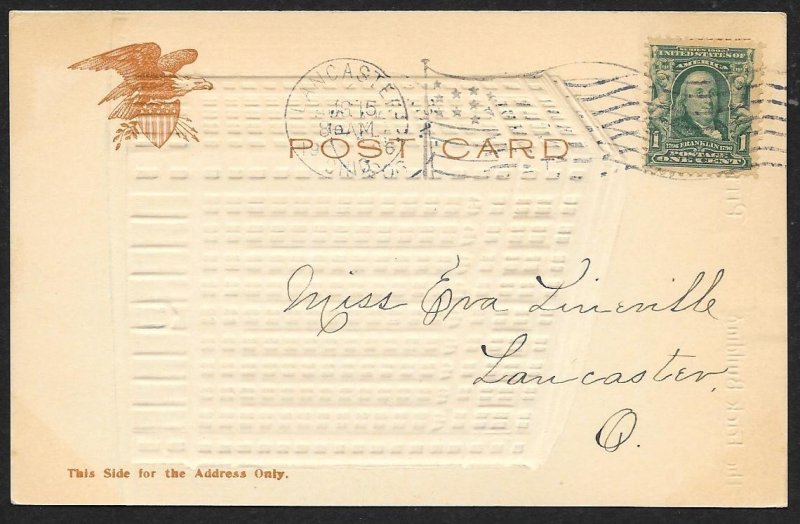 Frick Building Pittsburgh Pennsylvania Used c1906 Deep Embossed Air Brushed!