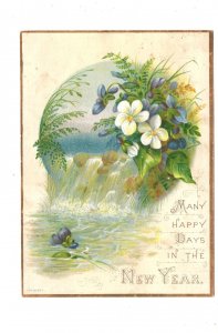 Have Happy Days in the New Year, Vintage Greeting Card, To Dear Uncle Dave