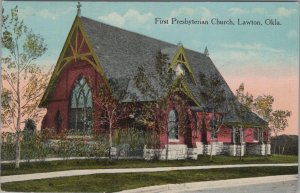 Postcard First Presbyterian Church Lawton OK 1917