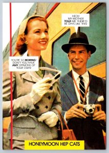 Honeymoon Hep Cats, Comic, Satire, 1988 Chick Pix Postcard #R184