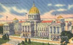 Harrisburg, Pennsylvania, PA State Capital USA 1937 postal used 1937