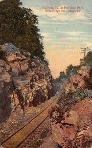 Railroad Cut at Pen Mar Park Blue Ridge Mtns, Pennsylvania PA  