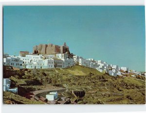 Postcard The Monastery of St. John the Tehologian, N.E. view, Patmos, Greece