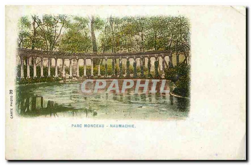 CARTE Postale Old Paris Parc Monceau Naumachie