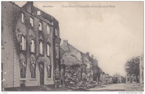 BATTICE, Belgium, 1900-1910's; Rue Henri Chapelle Et Les Quatre Bras