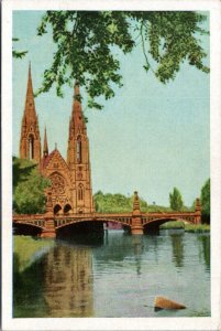 Postcard France - Strasbourg - au lil des pas Eglise St. Paul