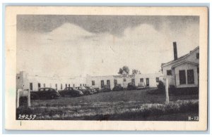 1942 Modern Rangeland Court Exterior Moorcroft Wyoming WY Posted Cars Postcard