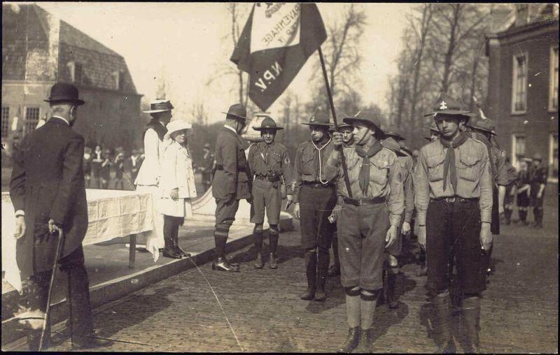 netherlands, N.P.V. Scouting Group DEN HAGUE 1920s RPPC