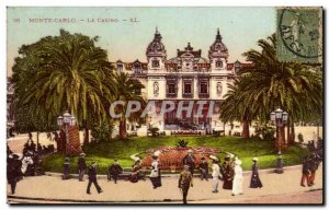 Old Postcard Monaco Monte Carlo casino