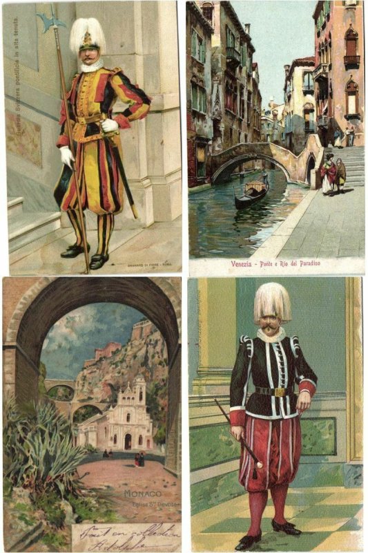 ITALY 160 Vintage Litho Postcards pre-1920 (L4105) 