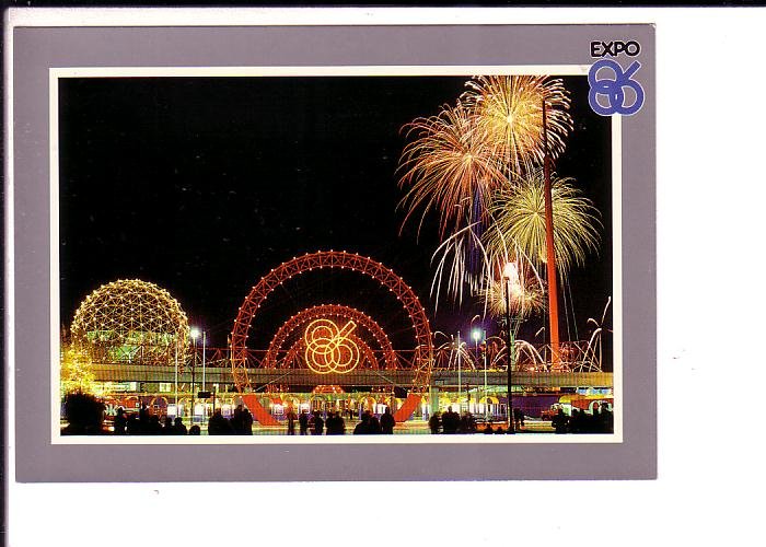 Expo 86, Fireworks Display, Vancouver, British Columbia,