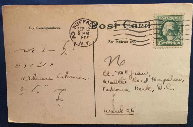 Postcard Used Gates Circle Buffalo NY LB