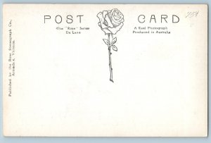 Katoomba NSW Australia Postcard Giant Stairway Echo Point c1930's RPPC Photo