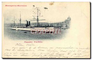 Postcard Old Ship Boat Yarra couriers Maritimes