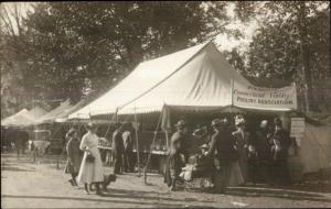 Bellows Falls VT Conn Valley Poultry Assoc Tent c1910 Real Photo Postcard dcn