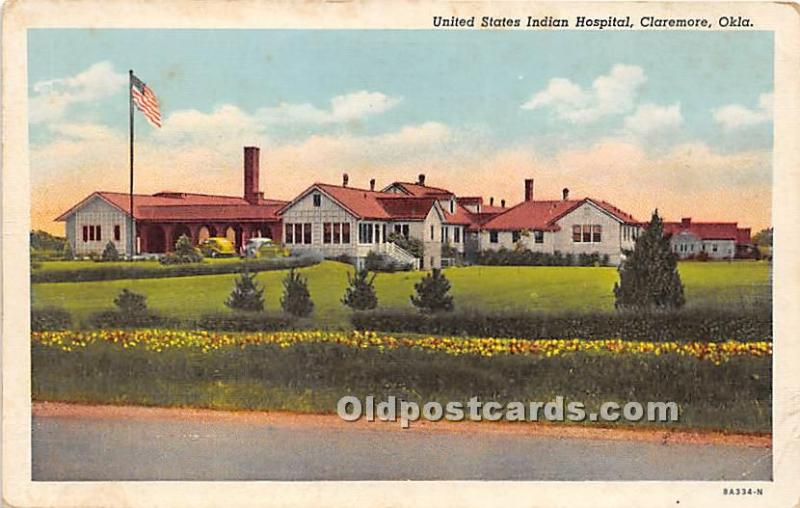 United States Indian Hospital Claremore, Oklahoma, OK, USA Unused