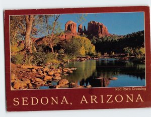 Postcard Rock Formations Cast Reflections in Oak Creek Red Rock Crossing Arizona